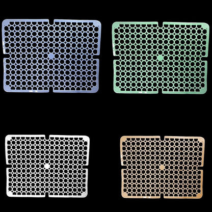 Square PVC Plastic Sink Mat with Circle Pattern 29 x 29 cm Assorted Colours 6995