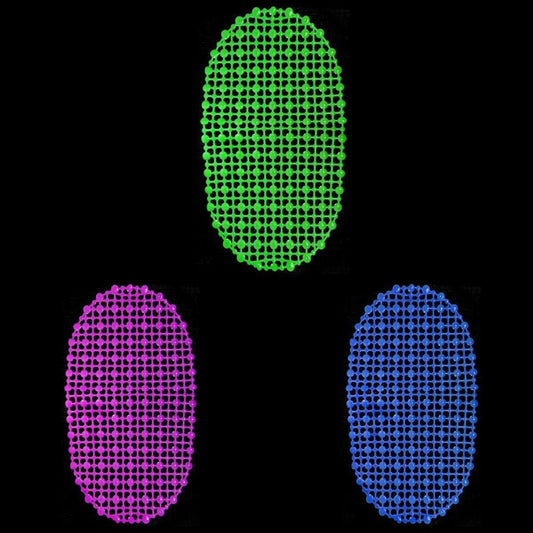 Plastic Bath Mat Circle Design Padded Mat 64cm x 34cm   3513