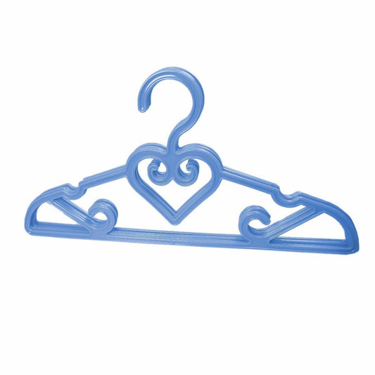 Plastic Fancy Designer Hangers Pack Of 5 Assorted Colours And Design 42cm  2917