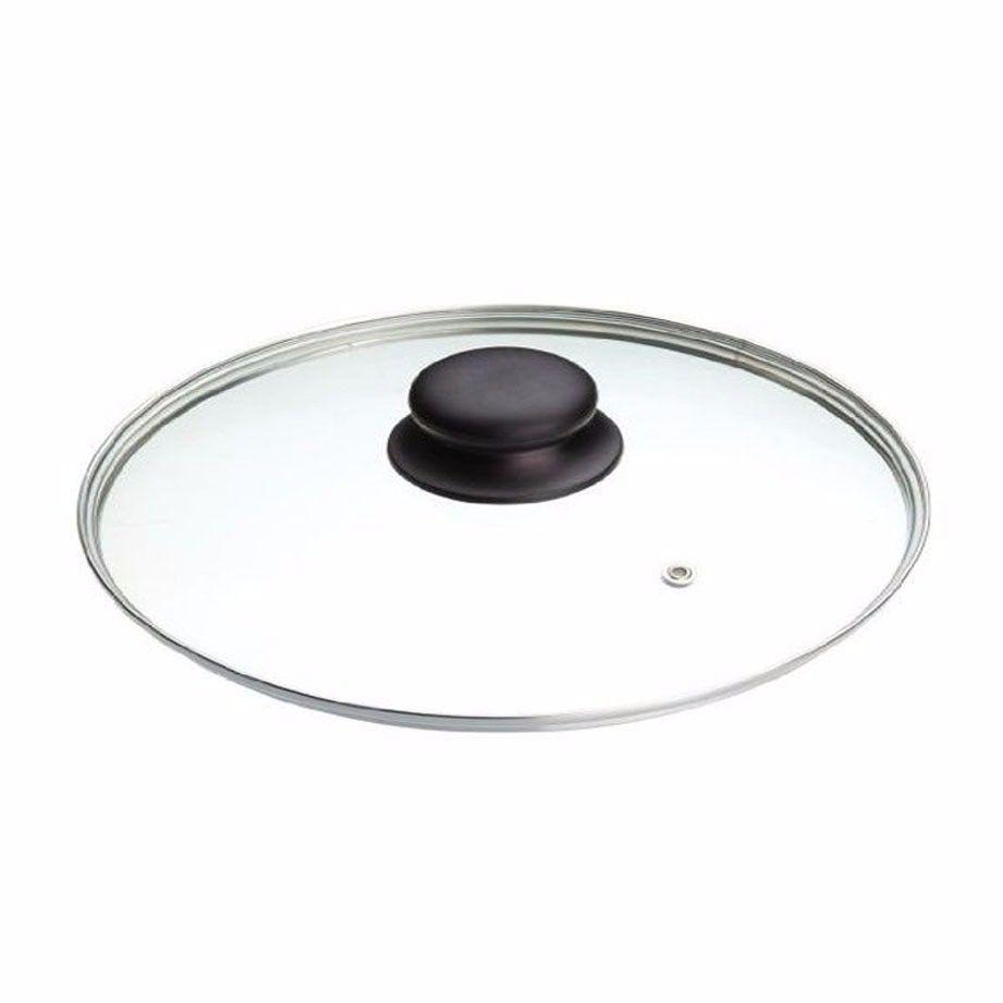 40cm Clear Glass Pan Lid With Knob Replacement Pan Lid 9985