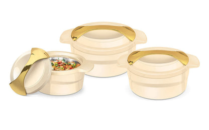 Zest Insulated Casserole Set 3pcs 1.0 - 1.5 - 2.5 Litre Assorted Colours 4890