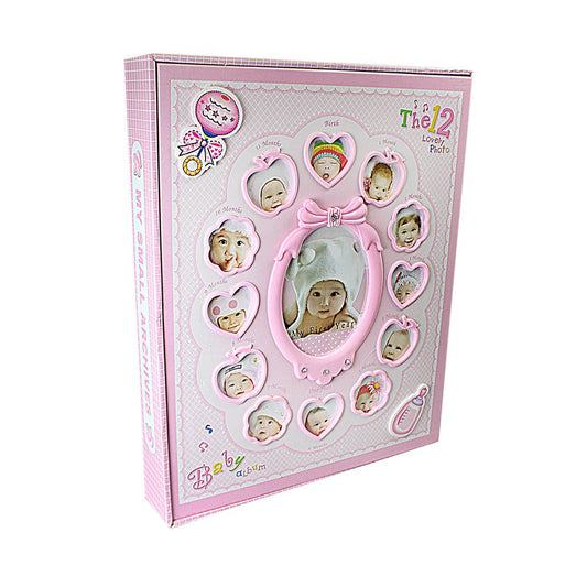 102 ''My First Year'' Baby Photo Album New Born Frame Set Gift Album  0508