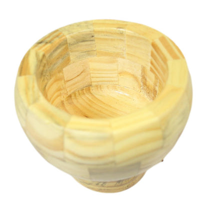 Wooden Round Pestle & Mortar Grinding Crushing Mixing Pesto Pastes Hummus 1Pc 1500
