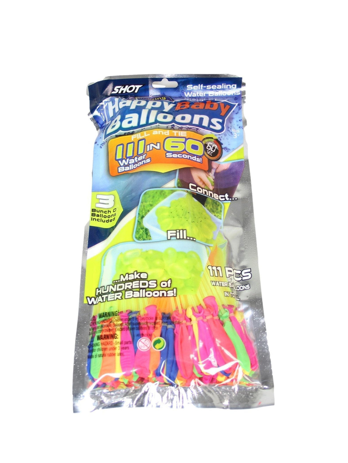 3 Bunch of Water Aqua Balloons Fill and Seal 111 Water Balloons in 60 Seconds 5074