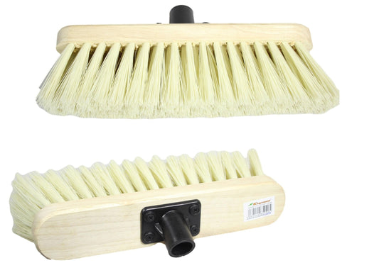 12 Inch Soft Cream PVC Bristle Brush Broom Head 50905