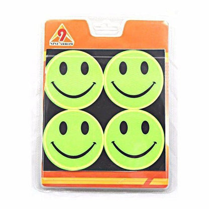 Adhesive Reflectors Neon Smiley Face And Hand Print 1838 A