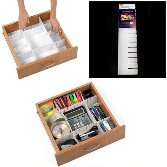 Plastic Storage Draw Divider Organiser Pack of 2 4231