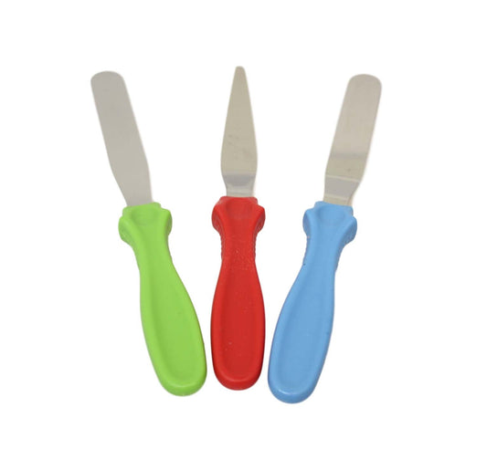 Stainless Steel Spatula Palette Smooth Set Cake Decorating Tools Kit 3 Pack 5371