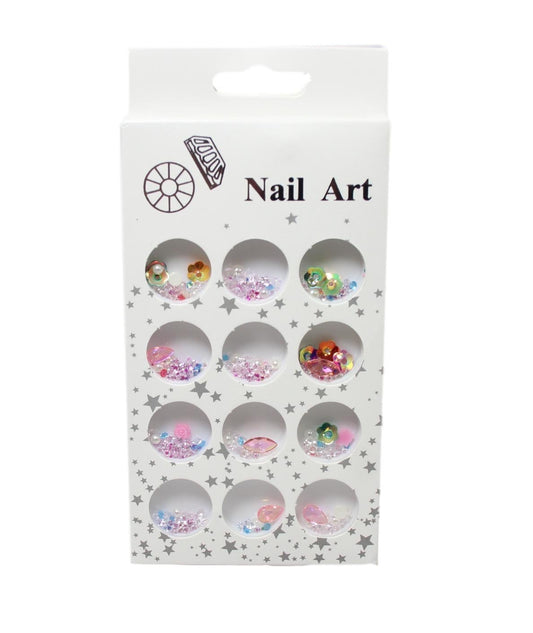 Assorted Nail Art Parts Glitter Gems Crystal Decoration Assorted Designs 5571A