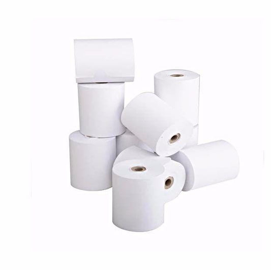 White Cash Register Pin Machine Receipt Paper Roll 5.5 cm Pack of 10 4319