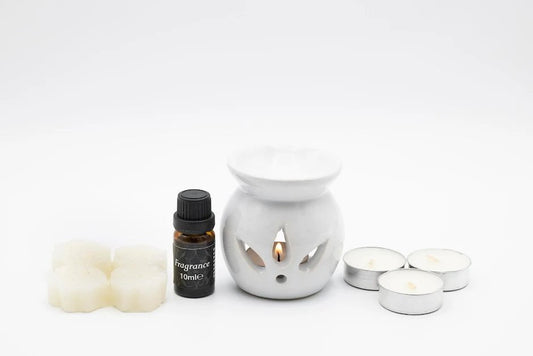 Ceramic Oil Burner Set Burner Includes Oil Wax Tea Lights Burner 5712