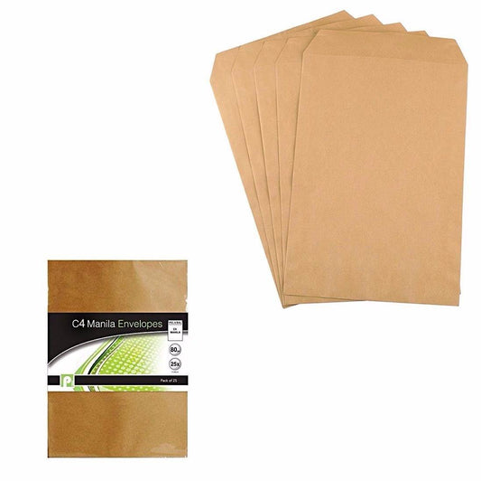 12  Pack Manila C4 Envelopes Office Supplies Home Use Envelopes P2208