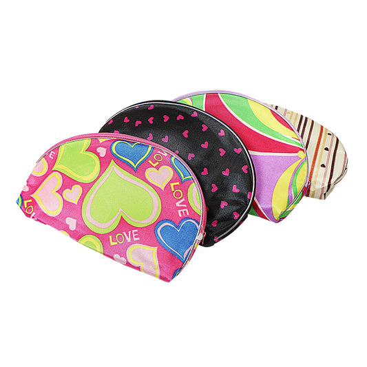 Makeup Toiletry Cosmetics Bag Pouch Set of 5 Assorted Designs and Colours 2269