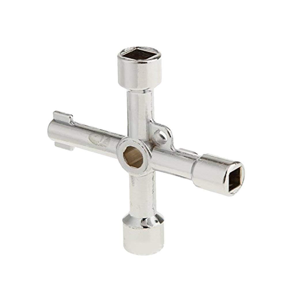 4 Way Universal Utility Key Electric Gas Water Plumb Meter Service Cabinet Key 6005
