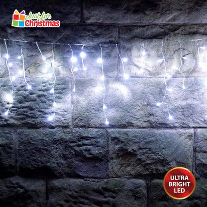 240LED Brilliant Ice White Icicle Lights 6048