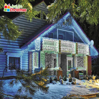 240LED Brilliant Ice White Icicle Lights 6048