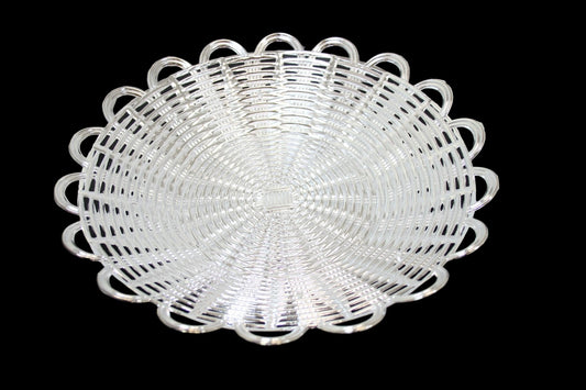 Silver/Gold Serving Plastic Food Home Desserts Party Celebration Serving Plate 28cm  6144