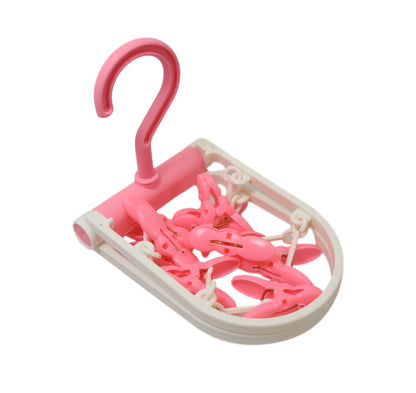 Foldable Laundry Clothes Peg Hanger 20 cm Assorted Colours 6152