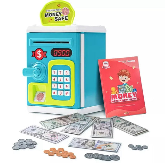 Kids Money Safe ATM Piggy Bank Toy with Password Lock & Digital Screen