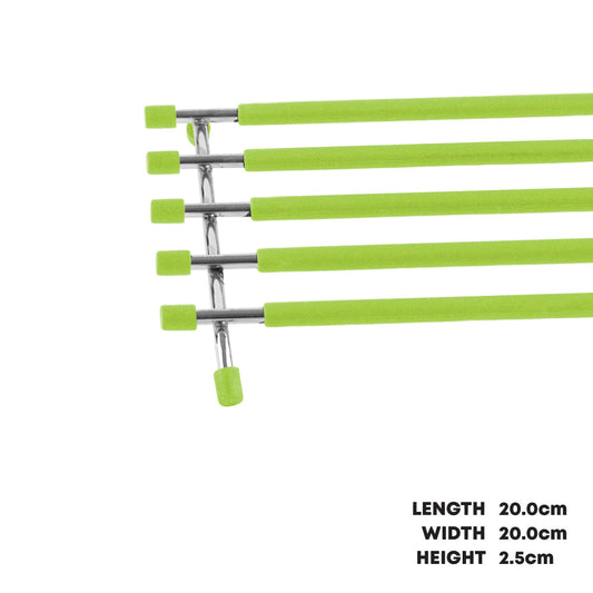 SQ Pro Elite Stainless Steel and Silicone Pan Trivet 20 x 21 cm Green 6226