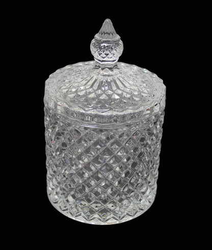 Crystal Glass Jar Sweets Sugar Glassware 10 x 8.5 cm 6315 A
