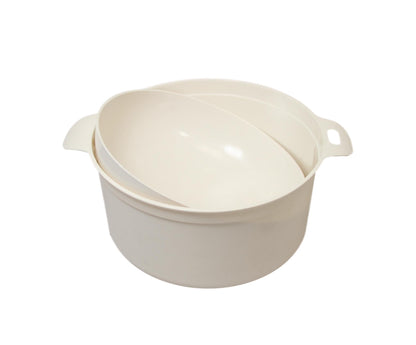 Kitchen Plastic Bowl and Lid Storage Pot Snacks Vegetable Fruits Bowl 17 x 8cm 6350
