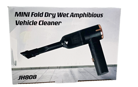 Mini Car Vehicle Cleaner Vacuum Hoover Black Gold Design 6668