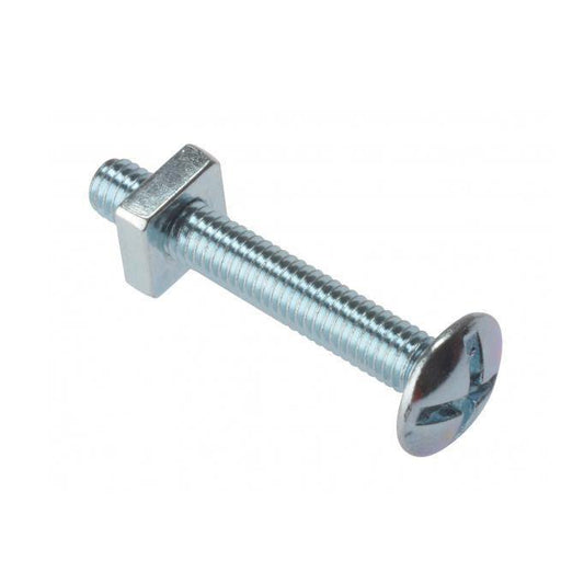 6 x 50 Roofing Bolts & Nuts Zinc Diy 0052
