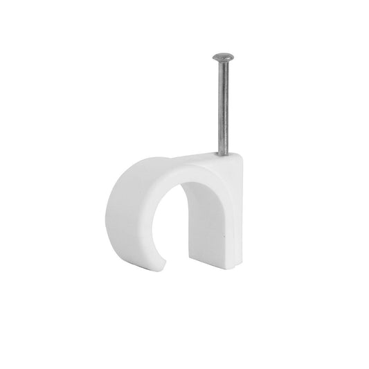 12mm Cable Clips White 3851
