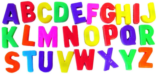 Fridge Magnets Alphabet Letters / Numbers with Symbols Assorted Designs 8201 / 1989
