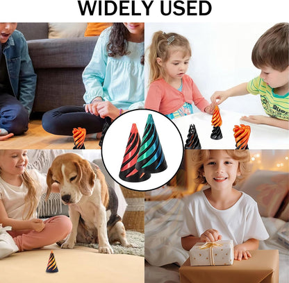 3D Spiral Cone 3D Printed Fidget Finger Sensory Toy VIRAL - Assorted Colours
