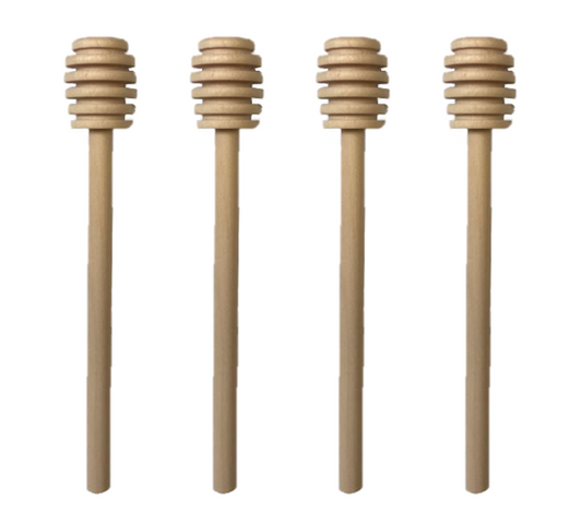 Wooden Honey Dripping Spoon 15 x 2.3 cm Pack of 4 7204