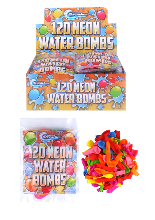 120 Pack Outdoor Fun Neon Water Bombs R51174