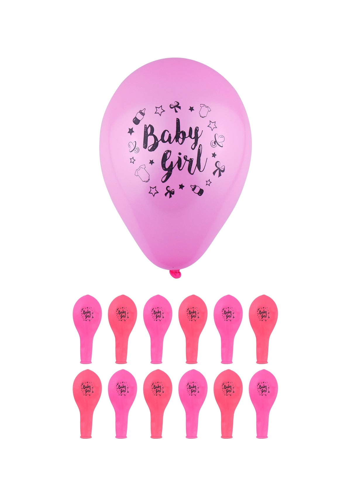 Baby Girl' Party Birth Celebration Balloons Pink 23 cm X38746