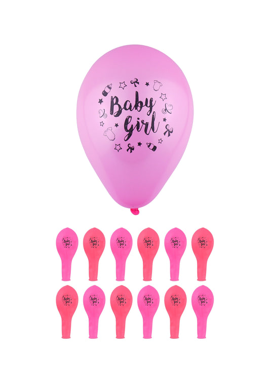 Baby Girl' Party Birth Celebration Balloons Pink 23 cm X38746