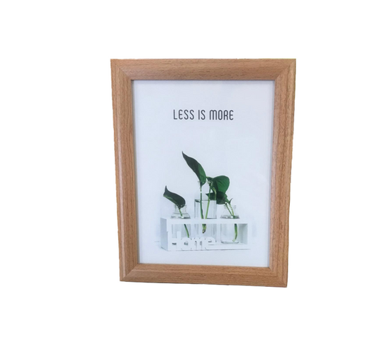 Wooden Photo Frame 6" x 8" Assorted Colours 7419