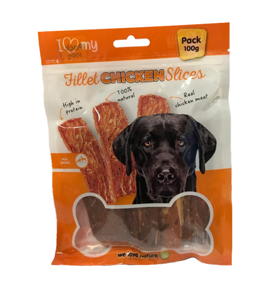 Pet Dog Treats Chicken Fillet Steak 100g 77671