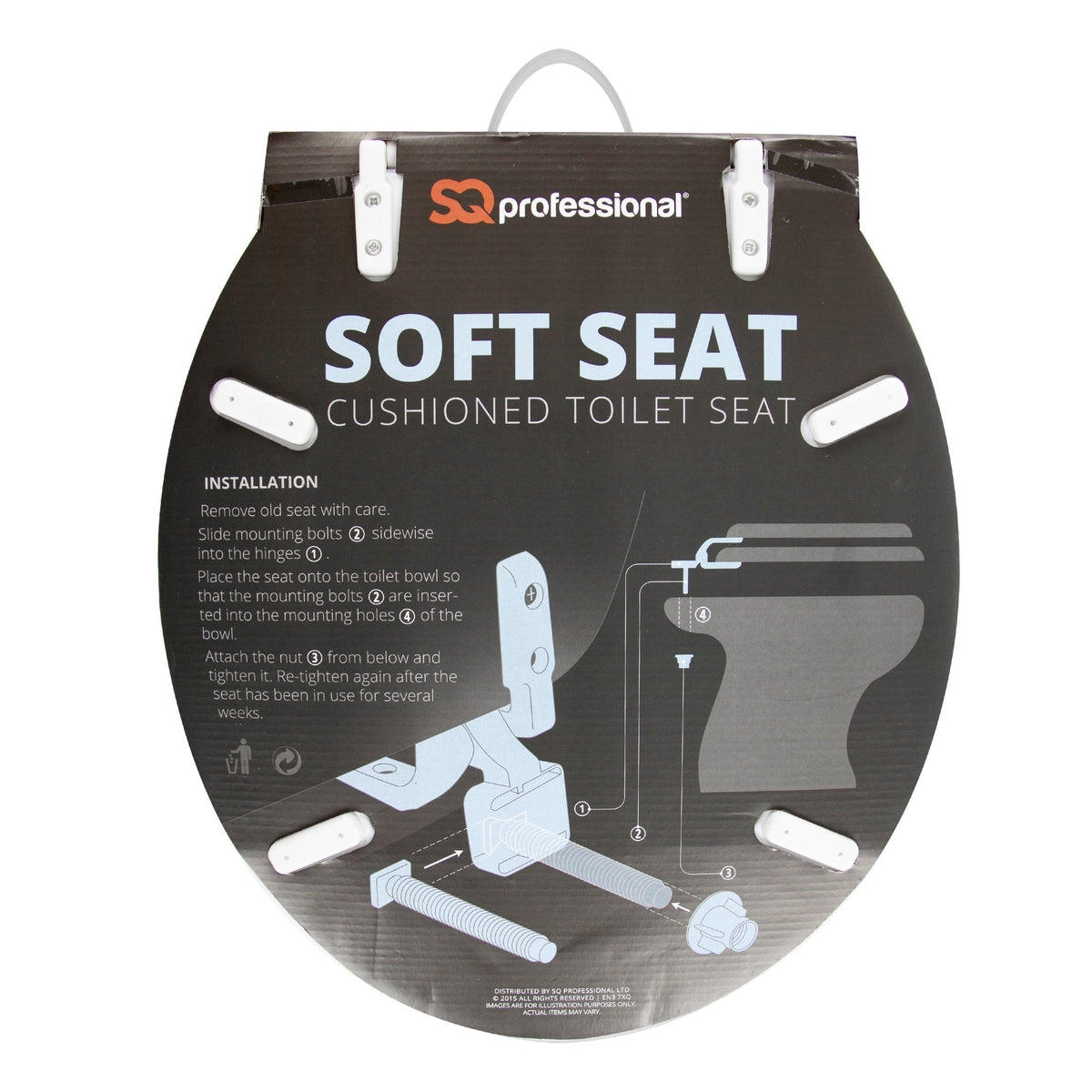 White Soft Seat Cushioned Toilet Seat Comfortable Seating Easy Install Home Diy 7800
