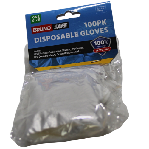 100pk Disposable Gloves One Size GL006
