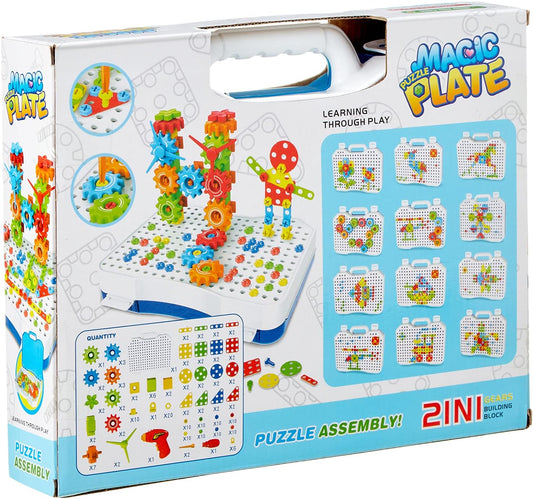 Magic Gear & Chain Puzzle Puzzle Plate Play Set - 190 Piece
