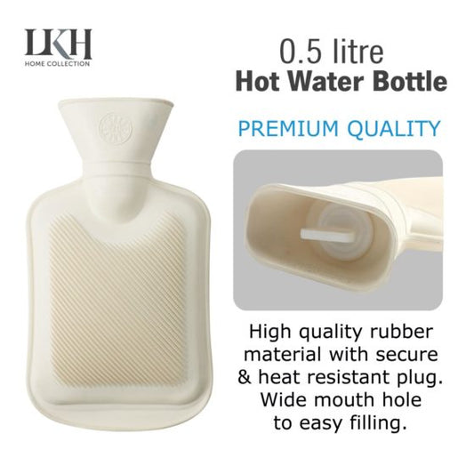 DGI Rubber Hot Water Bottle 0.5L 21 x 12cm 9249
