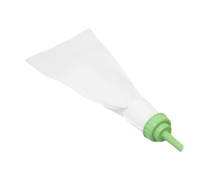 White Icing Bag with 9 Piping Nozzle Tips Assorted Colours AP1042