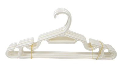 6 Pack Childrens Hangers Fancy Plastic Blue White Red Hangers 30cm ASD133
