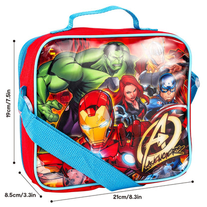 Avengers Style 3 Piece Lunch Bag, Box & Bottle Set