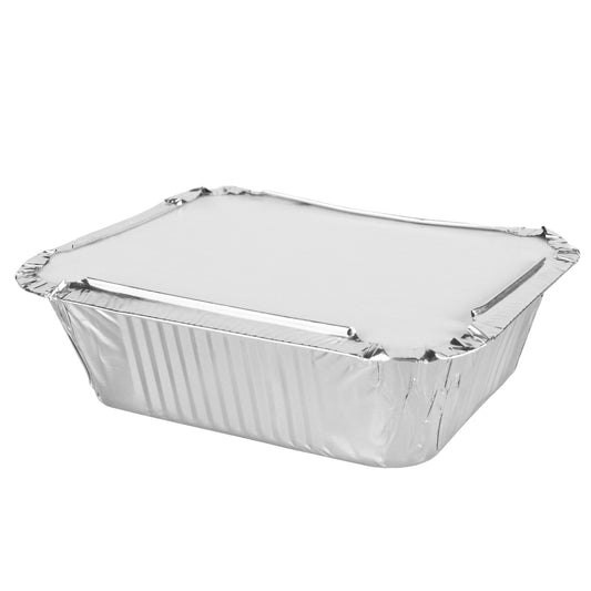 10 Pack Aluminium Containers With Lids 16oz 9010