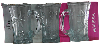 Amissa Mug 3Pc Set Floral Design Mugs 171ml T 7 H 10.50cm 1542