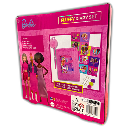 Barbie Fluffy Diary Set