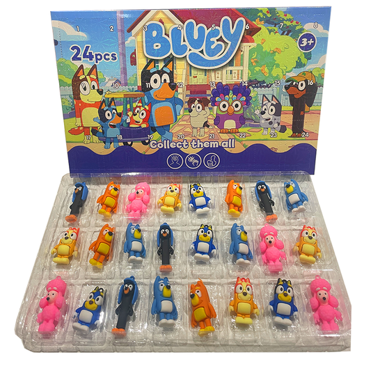 Bluey Advent Calendar includes 24 Toy Figurines