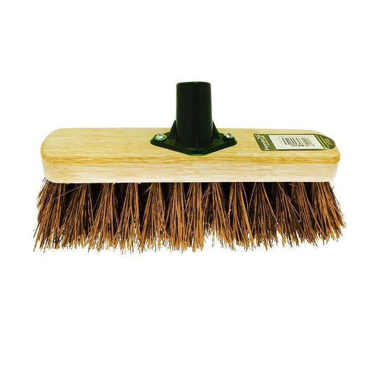 10" Hard Bassine Garden Wooden Broom Brush Head ST1636