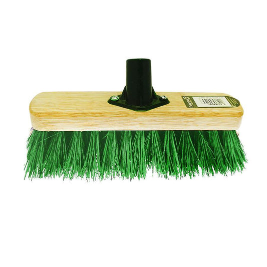 12'' Kingswood PVC Bristle Brush Head Assorted Colours Green / Red 51063